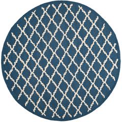 CAMBRIDGE, NAVY / IVORY, 6' X 6' Round, Area Rug, CAM137G-6R