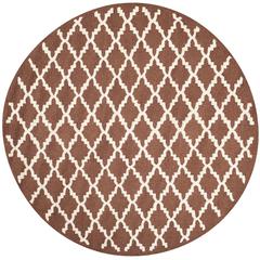 CAMBRIDGE, DARK BROWN / IVORY, 6' X 6' Round, Area Rug, CAM137H-6R