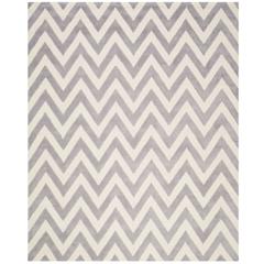 CAMBRIDGE, SILVER / IVORY, 8' X 10', Area Rug, CAM139D-8