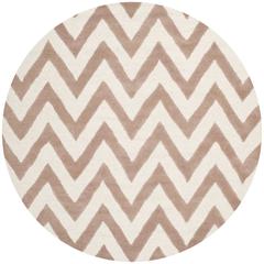 CAMBRIDGE, BEIGE / IVORY, 6' X 6' Round, Area Rug, CAM139J-6R