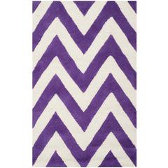 CAMBRIDGE, PURPLE / IVORY, 2'-6" X 4', Area Rug, CAM139K-24