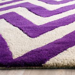 CAMBRIDGE, PURPLE / IVORY, 4' X 6', Area Rug, CAM139K-4