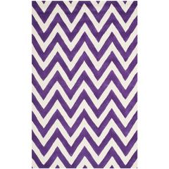 CAMBRIDGE, PURPLE / IVORY, 5' X 8', Area Rug, CAM139K-5