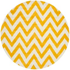 CAMBRIDGE, GOLD / IVORY, 6' X 6' Round, Area Rug, CAM139Q-6R