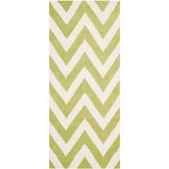 CAMBRIDGE, GREEN / IVORY, 2'-6" X 6', Area Rug, CAM139T-26