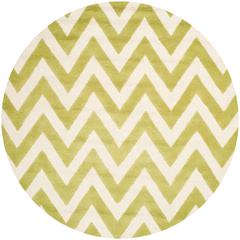 CAMBRIDGE, GREEN / IVORY, 6' X 6' Round, Area Rug, CAM139T-6R