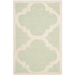 CAMBRIDGE, LIGHT GREEN / IVORY, 2' X 3', Area Rug, CAM140B-2