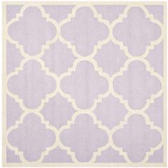 CAMBRIDGE, LAVANDER / IVORY, 6' X 6' Square, Area Rug, CAM140C-6SQ