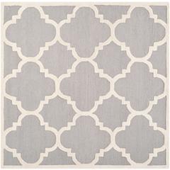 CAMBRIDGE, SILVER / IVORY, 10' X 10' Square, Area Rug, CAM140D-10SQ