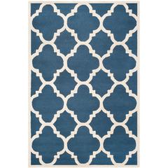 CAMBRIDGE, NAVY / IVORY, 6' X 9', Area Rug, CAM140G-6