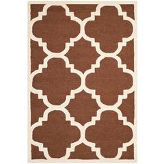CAMBRIDGE, DARK BROWN / IVORY, 4' X 6', Area Rug, CAM140H-4