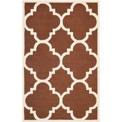 CAMBRIDGE, DARK BROWN / IVORY, 5' X 8', Area Rug, CAM140H-5