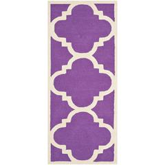 CAMBRIDGE, PURPLE / IVORY, 2'-6" X 6', Area Rug, CAM140K-26