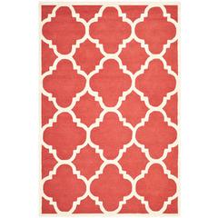 CAMBRIDGE, RUST / IVORY, 6' X 9', Area Rug, CAM140L-6