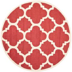 CAMBRIDGE, RUST / IVORY, 6' X 6' Round, Area Rug, CAM140L-6R