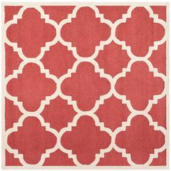 CAMBRIDGE, RUST / IVORY, 6' X 6' Square, Area Rug, CAM140L-6SQ