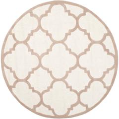 CAMBRIDGE, IVORY / BEIGE, 6' X 6' Round, Area Rug, CAM140P-6R