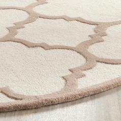 CAMBRIDGE, IVORY / BEIGE, 8' X 8' Round, Area Rug, CAM140P-8R