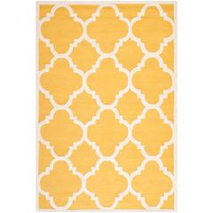 CAMBRIDGE, GOLD / IVORY, 6' X 9', Area Rug, CAM140Q-6