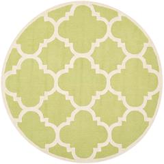 CAMBRIDGE, GREEN / IVORY, 6' X 6' Round, Area Rug, CAM140T-6R