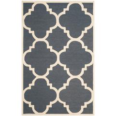 CAMBRIDGE, DARK GREY / IVORY, 5' X 8', Area Rug, CAM140X-5