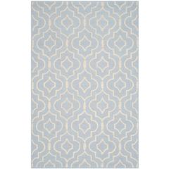 CAMBRIDGE, LIGHT BLUE / IVORY, 5' X 8', Area Rug, CAM141A-5