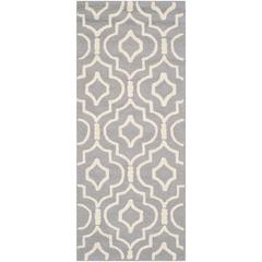 CAMBRIDGE, SILVER / IVORY, 2'-6" X 6', Area Rug, CAM141D-26