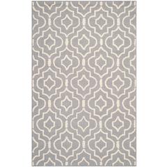 CAMBRIDGE, SILVER / IVORY, 5' X 8', Area Rug, CAM141D-5