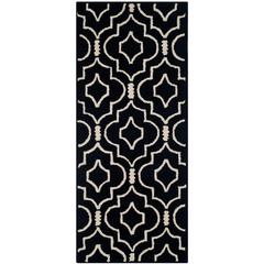 CAMBRIDGE, BLACK / IVORY, 2'-6" X 6', Area Rug, CAM141E-26