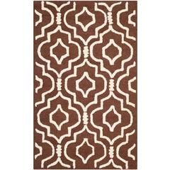 CAMBRIDGE, DARK BROWN / IVORY, 2' X 3', Area Rug, CAM141H-2