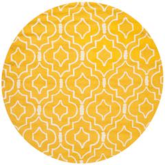 CAMBRIDGE, GOLD / IVORY, 6' X 6' Round, Area Rug, CAM141Q-6R