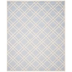 CAMBRIDGE, LIGHT BLUE / IVORY, 8' X 10', Area Rug, CAM142A-8
