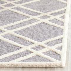 CAMBRIDGE, SILVER / IVORY, 2'-6" X 4', Area Rug, CAM142D-24