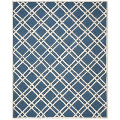 CAMBRIDGE, NAVY BLUE / IVORY, 8' X 10', Area Rug, CAM142G-8