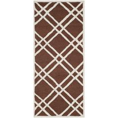 CAMBRIDGE, DARK BROWN / IVORY, 2'-6" X 6', Area Rug, CAM142H-26