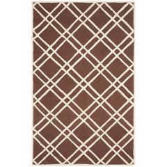 CAMBRIDGE, DARK BROWN / IVORY, 5' X 8', Area Rug, CAM142H-5