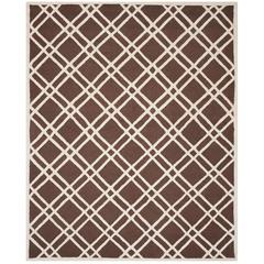 CAMBRIDGE, DARK BROWN / IVORY, 8' X 10', Area Rug, CAM142H-8