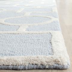 CAMBRIDGE, LIGHT BLUE / IVORY, 4' X 6', Area Rug, CAM143A-4