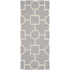 CAMBRIDGE, SILVER / IVORY, 2'-6" X 6', Area Rug, CAM143D-26