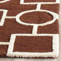 CAMBRIDGE, DARK BROWN / IVORY, 6' X 9', Area Rug, CAM143H-6