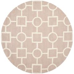 CAMBRIDGE, BEIGE / IVORY, 6' X 6' Round, Area Rug, CAM143J-6R