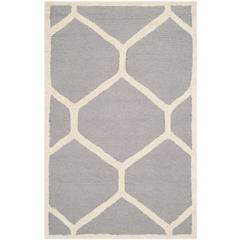 CAMBRIDGE, SILVER / IVORY, 2' X 3', Area Rug, CAM144D-2