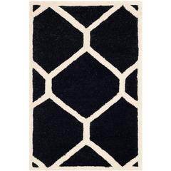 CAMBRIDGE, BLACK / IVORY, 2' X 3', Area Rug, CAM144E-2