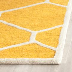 CAMBRIDGE, GOLD / IVORY, 3' X 5', Area Rug, CAM144Q-3