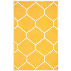 CAMBRIDGE, GOLD / IVORY, 4' X 6', Area Rug, CAM144Q-4