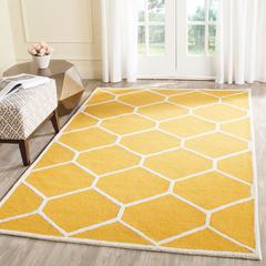 CAMBRIDGE, GOLD / IVORY, 5' X 8', Area Rug, CAM144Q-5