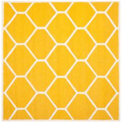 CAMBRIDGE, GOLD / IVORY, 6' X 6' Square, Area Rug, CAM144Q-6SQ