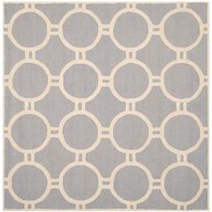 CAMBRIDGE, SILVER / IVORY, 6' X 6' Square, Area Rug, CAM145D-6SQ