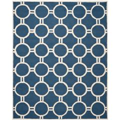 CAMBRIDGE, NAVY BLUE / IVORY, 8' X 10', Area Rug, CAM145G-8