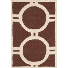 CAMBRIDGE, DARK BROWN / IVORY, 2' X 3', Area Rug, CAM145H-2